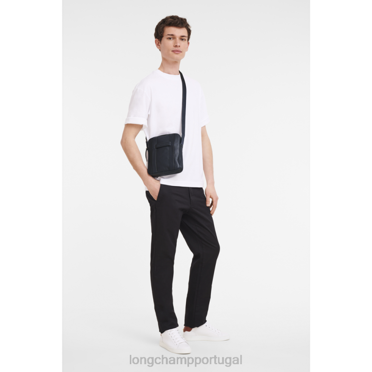 bolsas azul da meia noite H88N1088 Bolsa transversal 3d homens Longchamp