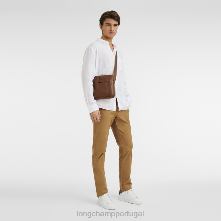 bolsas conhaque H88N1125 Bolsa transversal 3d homens Longchamp