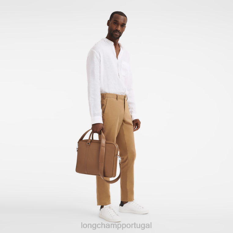 bolsas caramelo H88N477 maleta le foulonne homens Longchamp