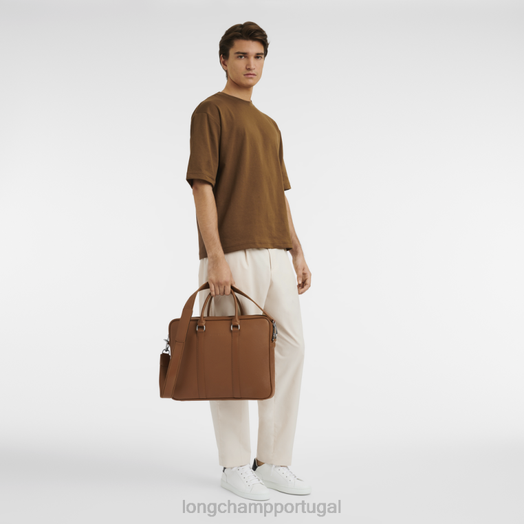 bolsas caramelo H88N480 maleta le foulonne homens Longchamp