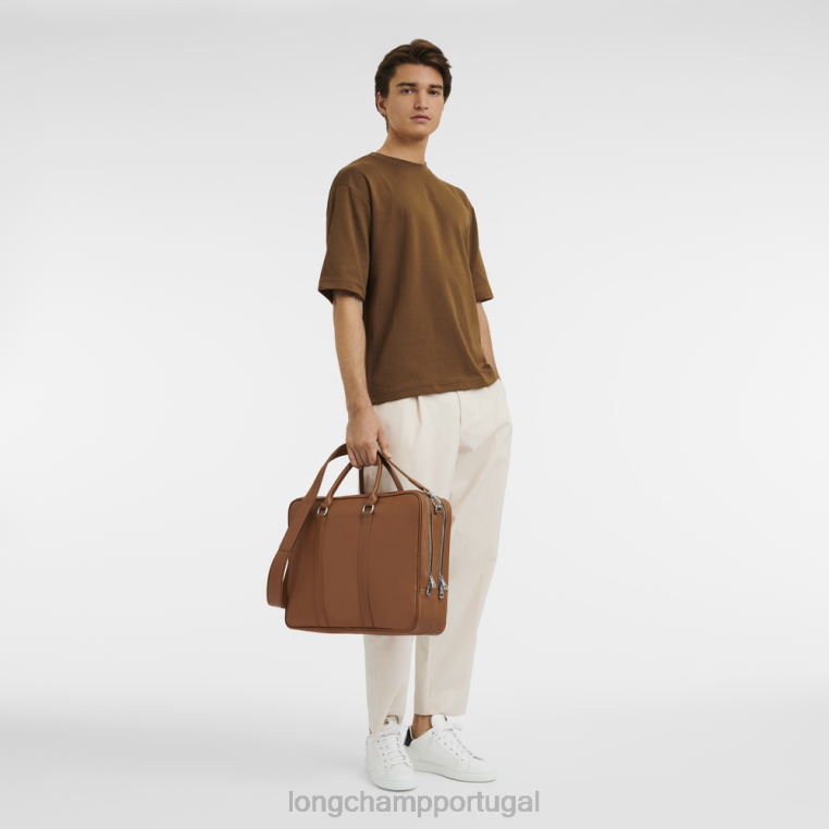 bolsas caramelo H88N482 maleta le foulonne homens Longchamp