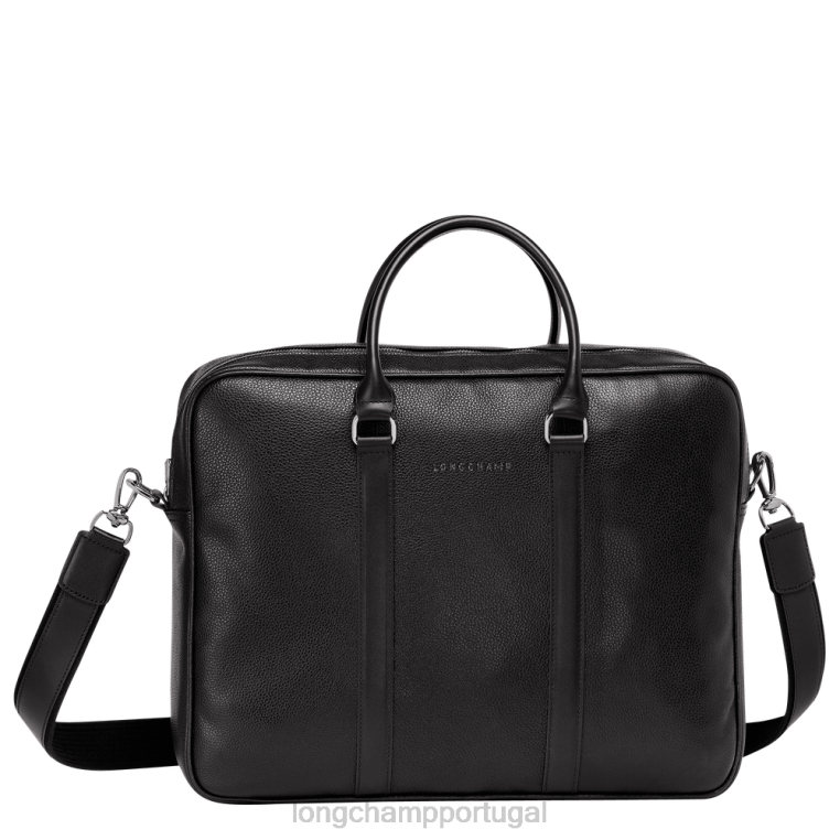 bolsas preto H88N1100 maleta le foulonne homens Longchamp