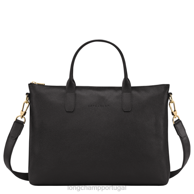 bolsas preto H88N467 maleta le foulonne homens Longchamp