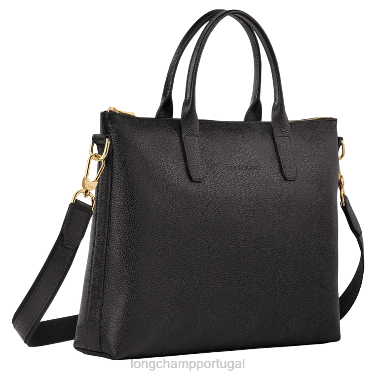 bolsas preto H88N467 maleta le foulonne homens Longchamp