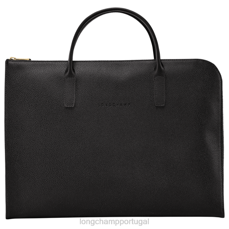 bolsas preto H88N470 maleta le foulonne homens Longchamp