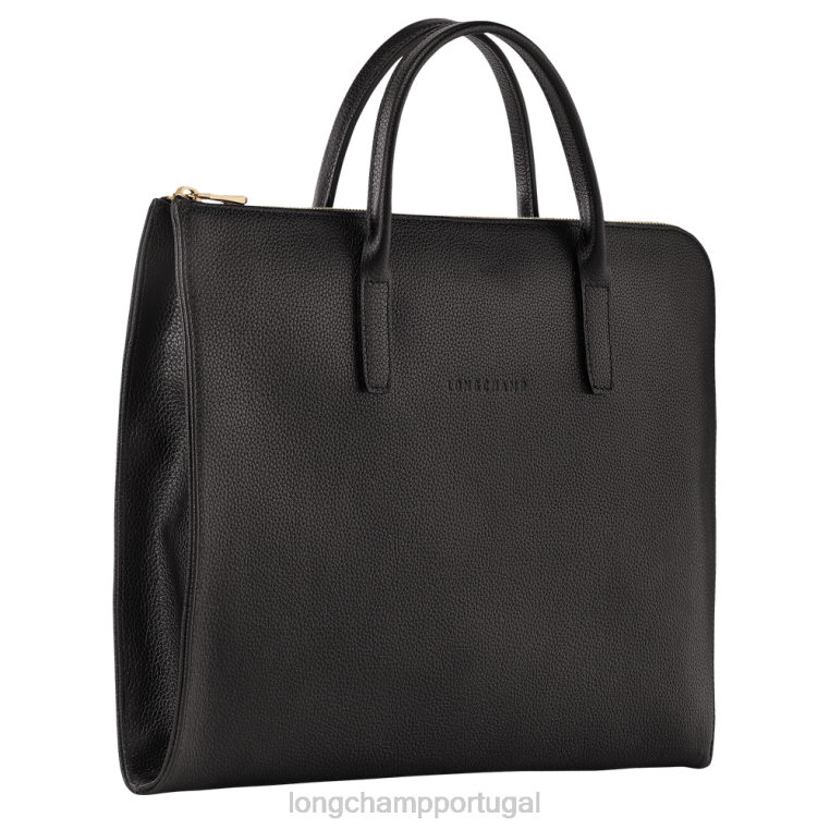 bolsas preto H88N470 maleta le foulonne homens Longchamp