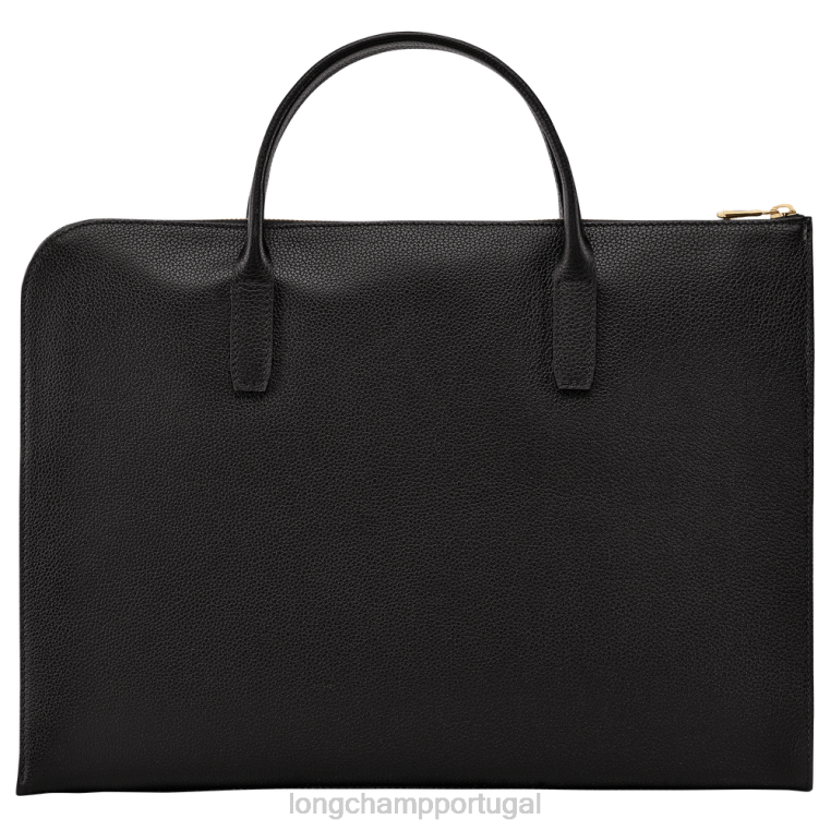 bolsas preto H88N470 maleta le foulonne homens Longchamp