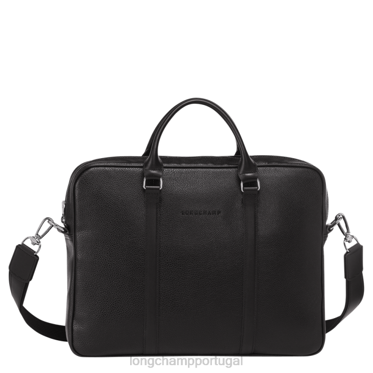 bolsas preto H88N475 maleta le foulonne homens Longchamp