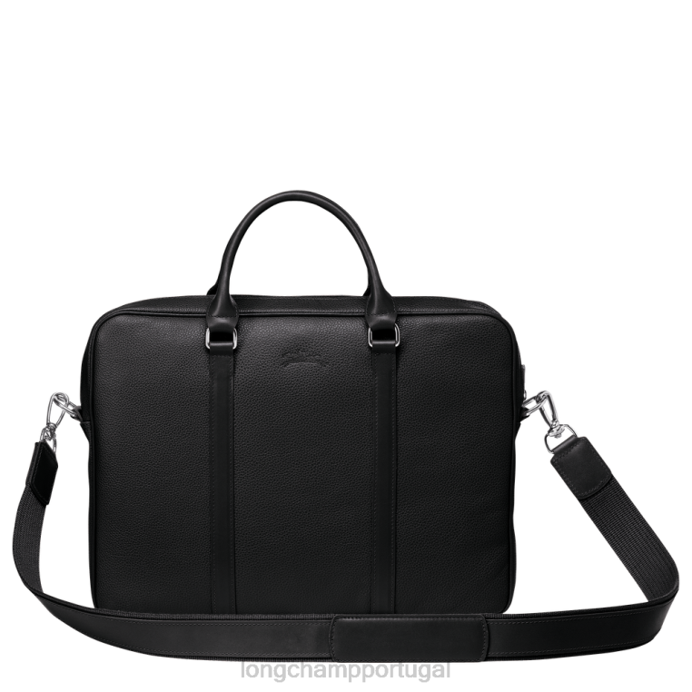 bolsas preto H88N475 maleta le foulonne homens Longchamp