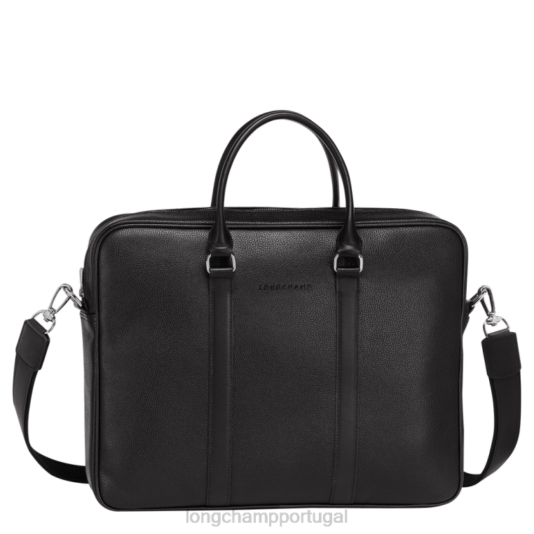 bolsas preto H88N478 maleta le foulonne homens Longchamp