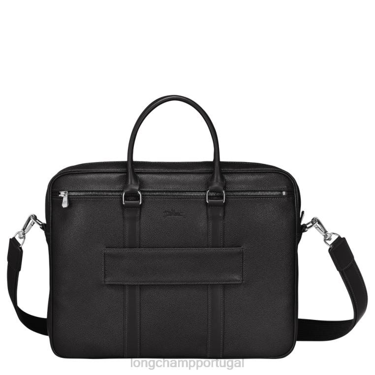 bolsas preto H88N478 maleta le foulonne homens Longchamp