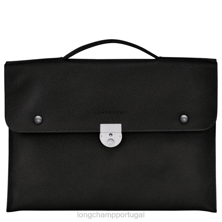 bolsas preto H88N483 maleta le foulonne homens Longchamp