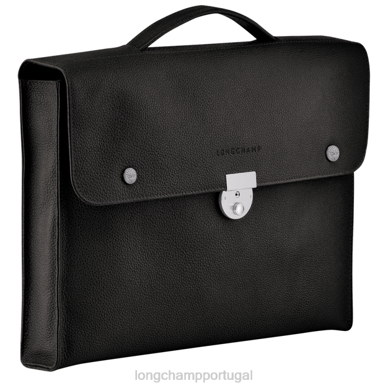 bolsas preto H88N483 maleta le foulonne homens Longchamp