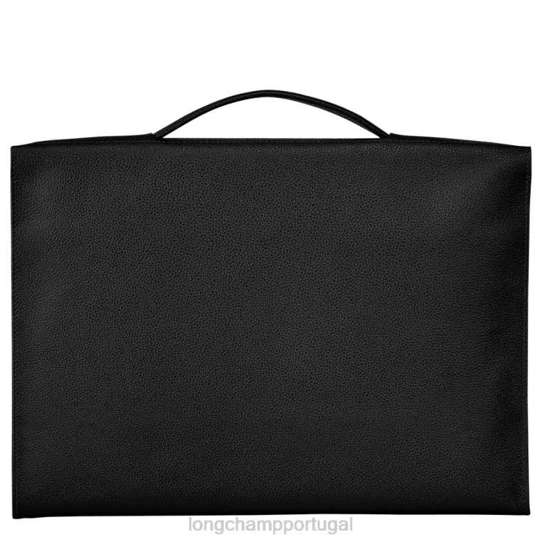 bolsas preto H88N483 maleta le foulonne homens Longchamp