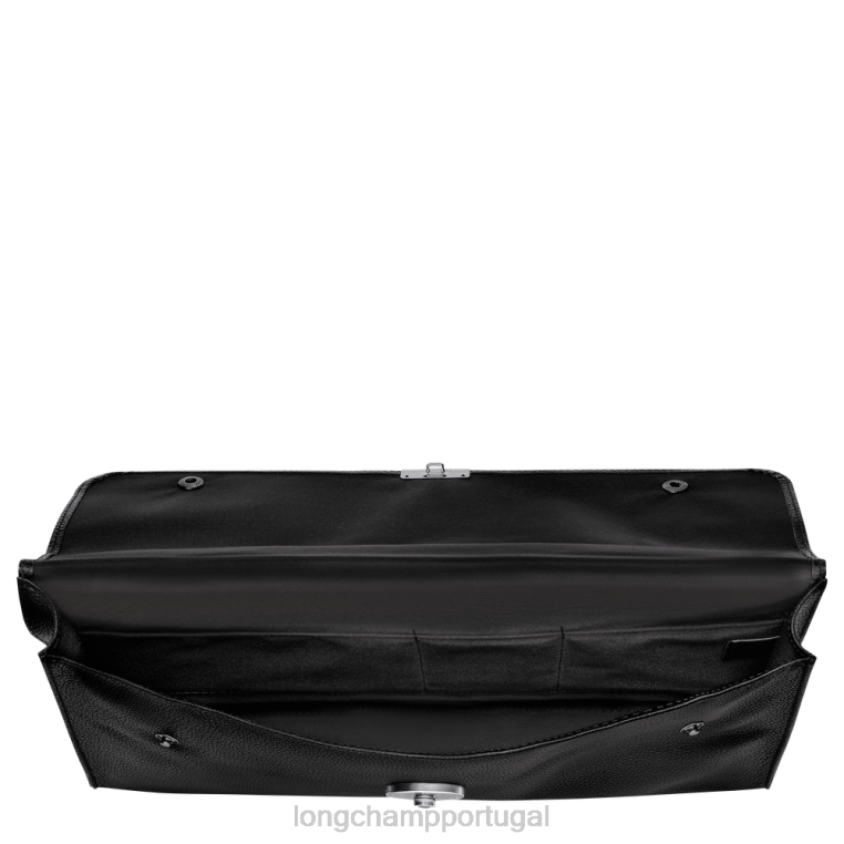 bolsas preto H88N483 maleta le foulonne homens Longchamp