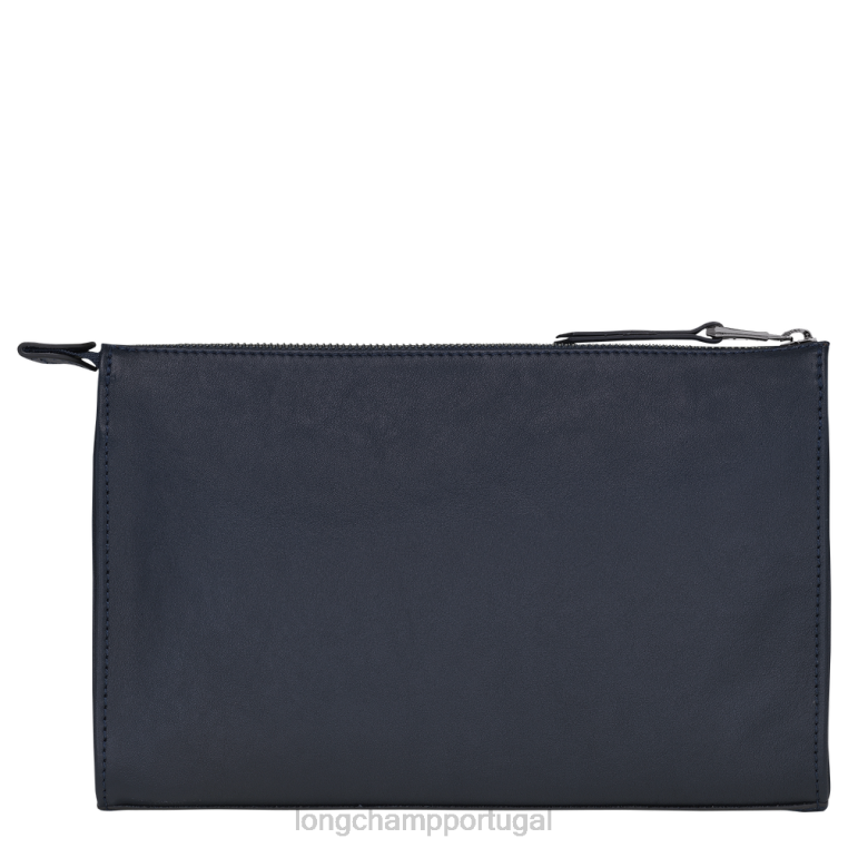 artigos de couro azul da meia noite H88N13 bolsa 3d homens Longchamp