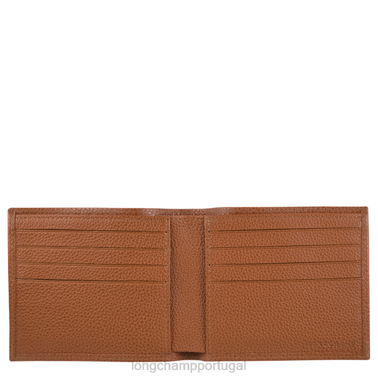 artigos de couro caramelo H88N629 carteira le foulonne homens Longchamp