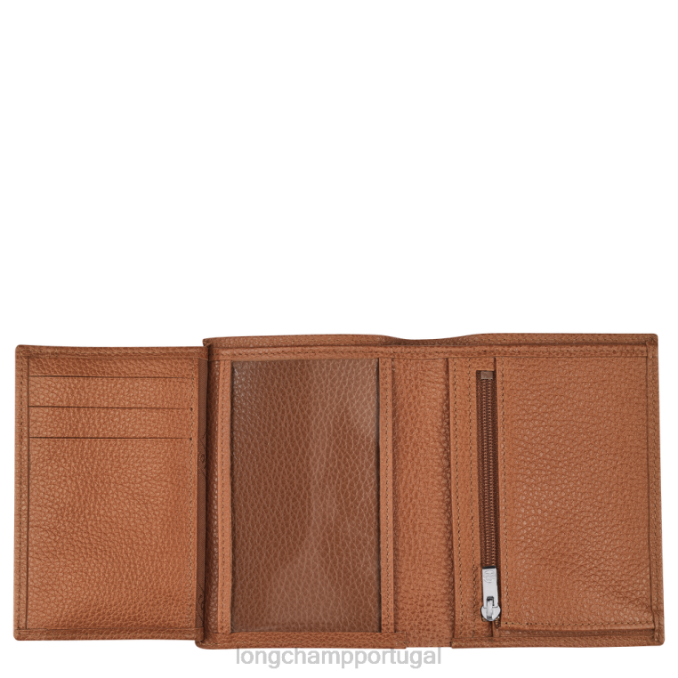 artigos de couro caramelo H88N632 carteira le foulonne homens Longchamp