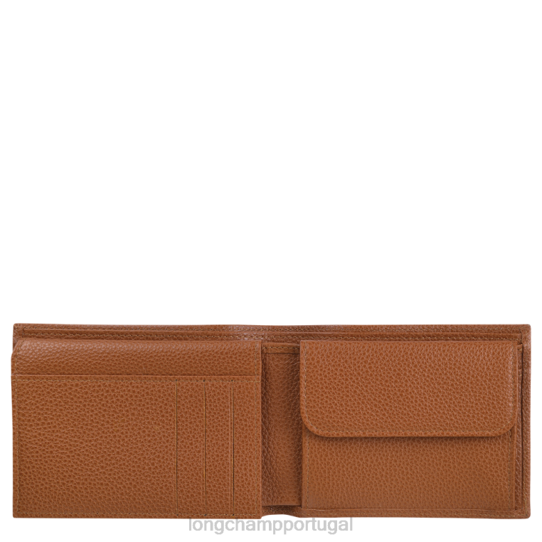 artigos de couro caramelo H88N635 carteira le foulonne homens Longchamp