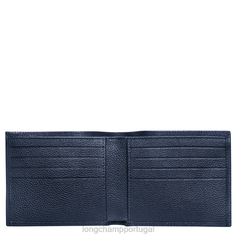 artigos de couro marinha H88N628 carteira le foulonne homens Longchamp