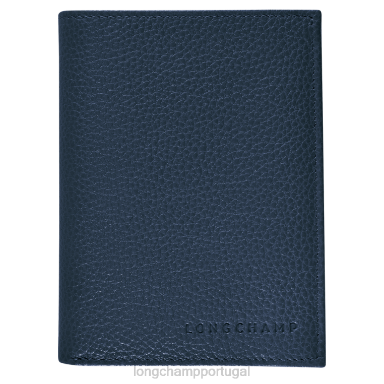 artigos de couro marinha H88N631 carteira le foulonne homens Longchamp
