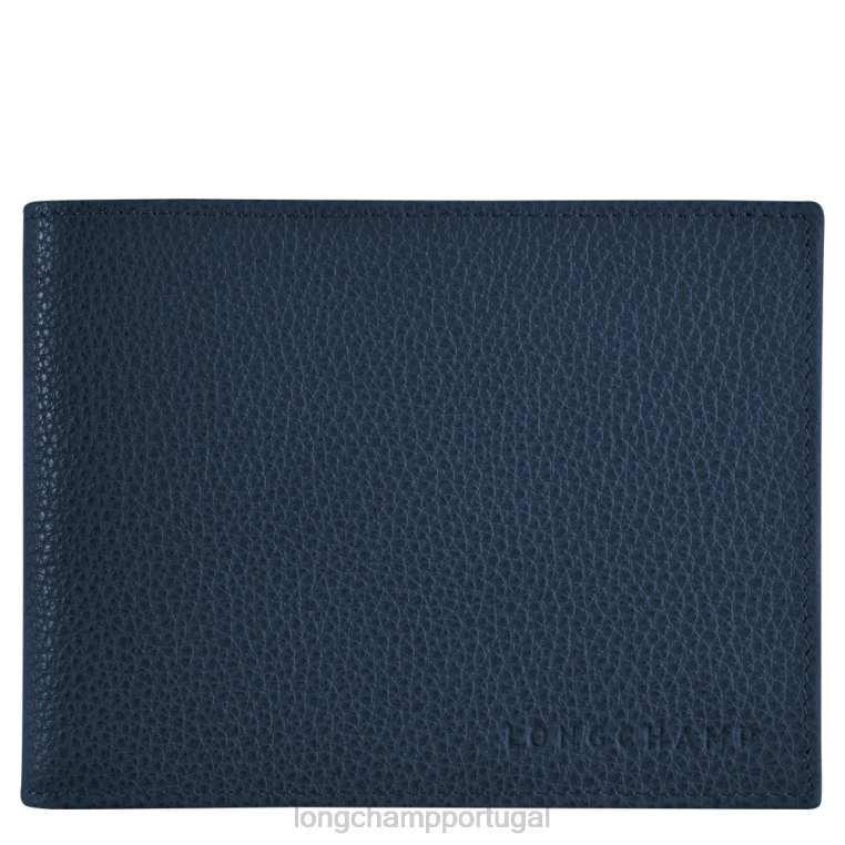 artigos de couro marinha H88N634 carteira le foulonne homens Longchamp