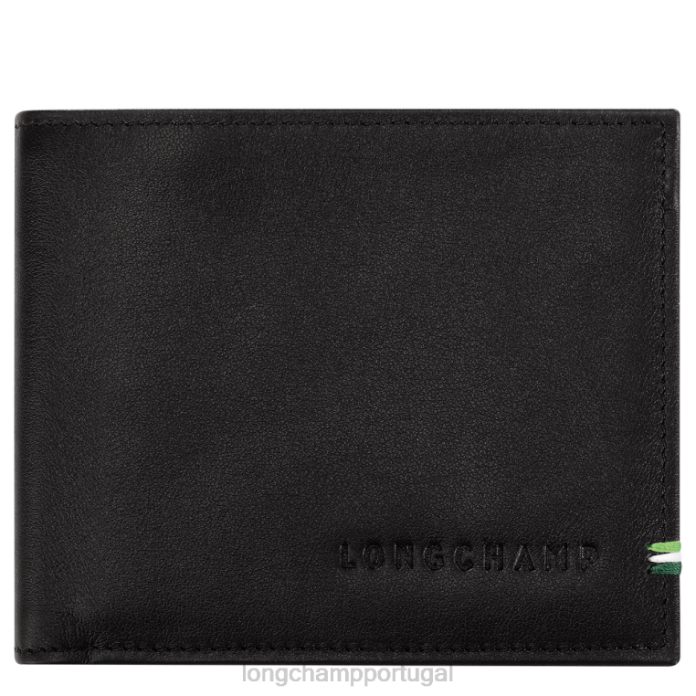 artigos de couro preto H88N1127 carteira sur seine homens Longchamp