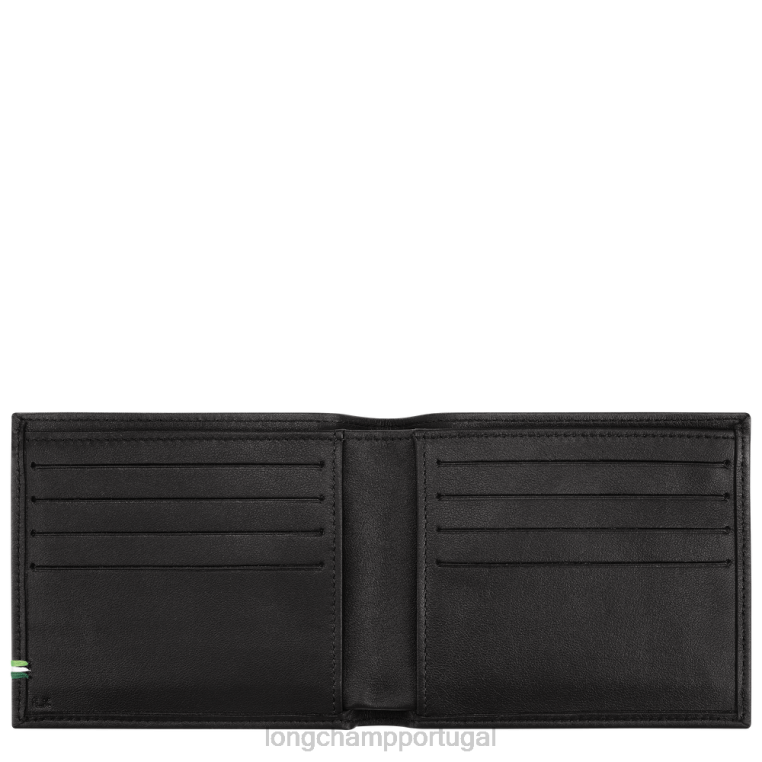 artigos de couro preto H88N1127 carteira sur seine homens Longchamp