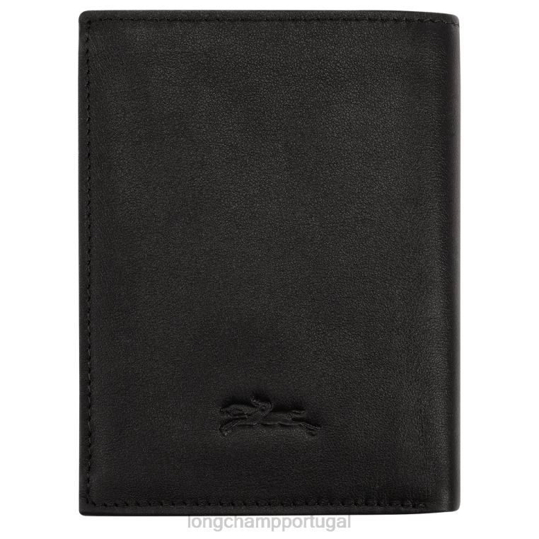 artigos de couro preto H88N1129 carteira sur seine homens Longchamp