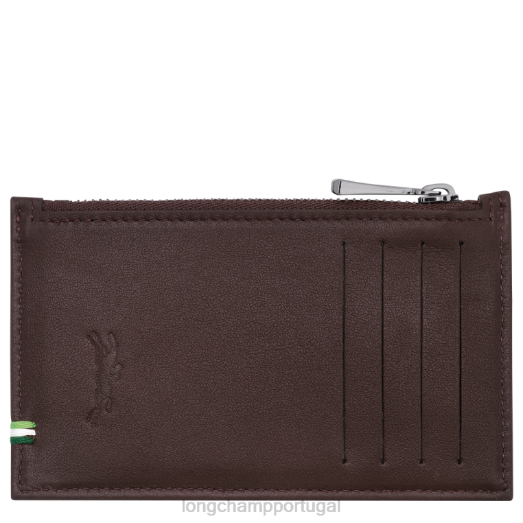 artigos de couro café H88N1134 porta moedas sur seine homens Longchamp