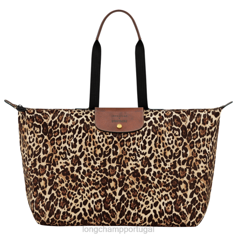 bolsas estampa de pantera H88N831 bolsa/mochila de viagem homens Longchamp X D'heygere