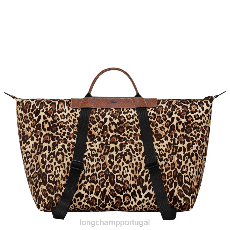 bolsas estampa de pantera H88N831 bolsa/mochila de viagem homens Longchamp X D'heygere