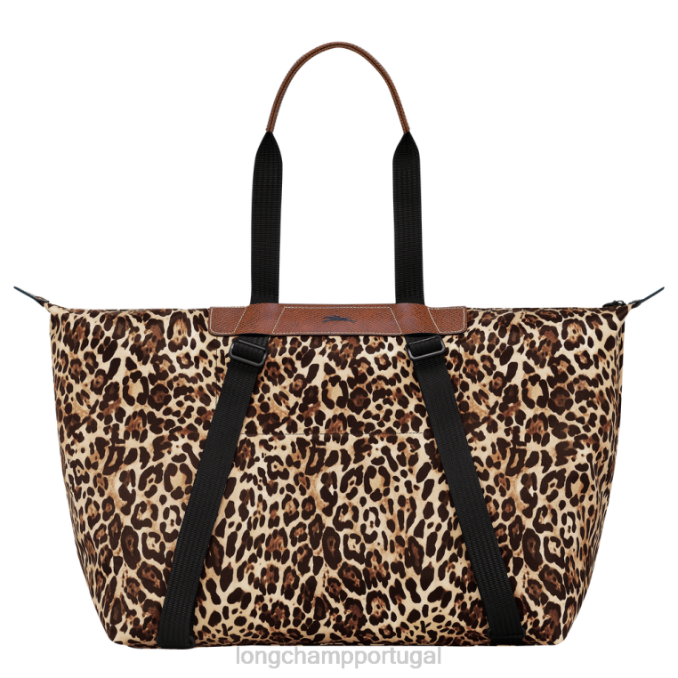 bolsas estampa de pantera H88N831 bolsa/mochila de viagem homens Longchamp X D'heygere