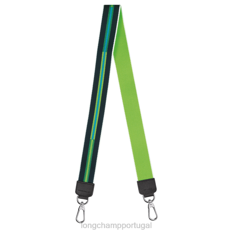 acessórios luz verde H88N1077 alça de ombro raiada mulheres Longchamp