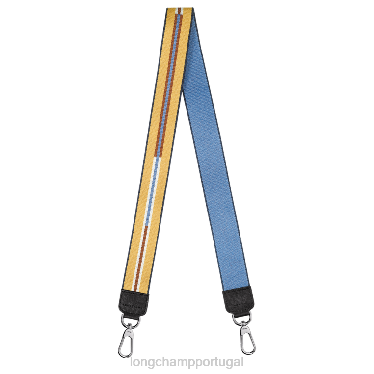 acessórios névoa azul H88N1078 alça de ombro raiada mulheres Longchamp