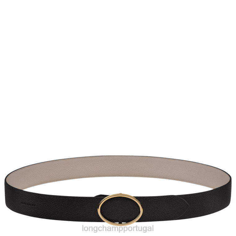 acessórios preto/rolinha H88N961 cinto foulonne mulheres Longchamp