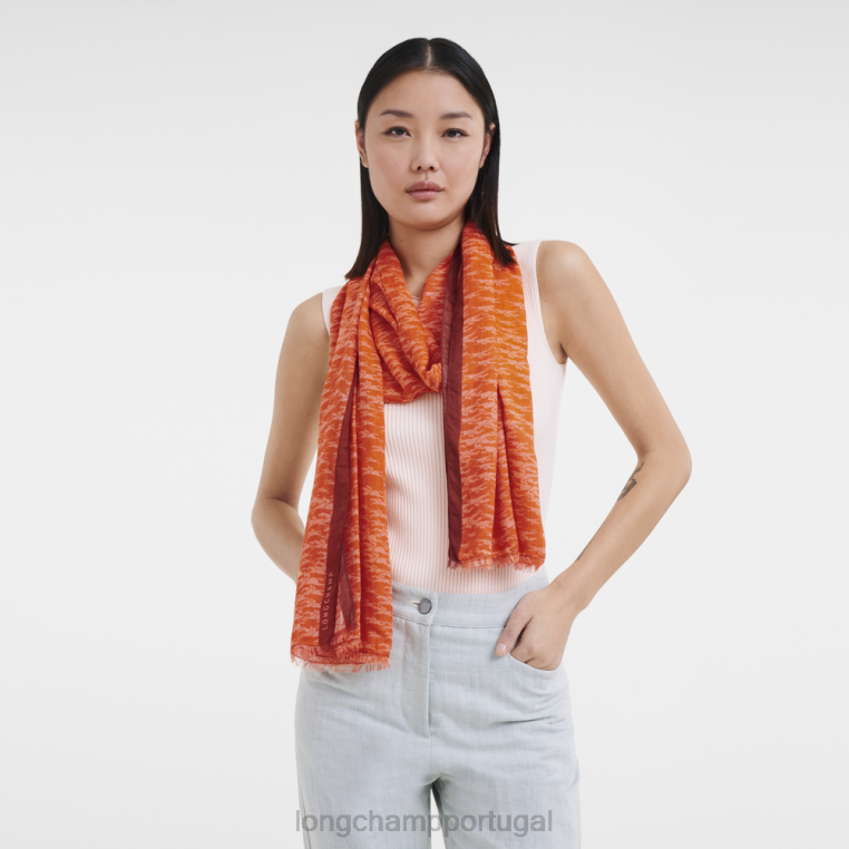 acessórios cenoura H88N974 estola coleção primavera/verão 2023 mulheres Longchamp