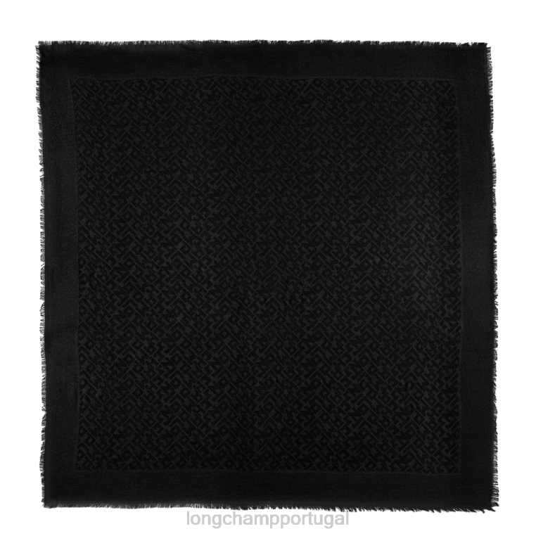 acessórios preto H88N969 xale coleção primavera/verão 2023 mulheres Longchamp