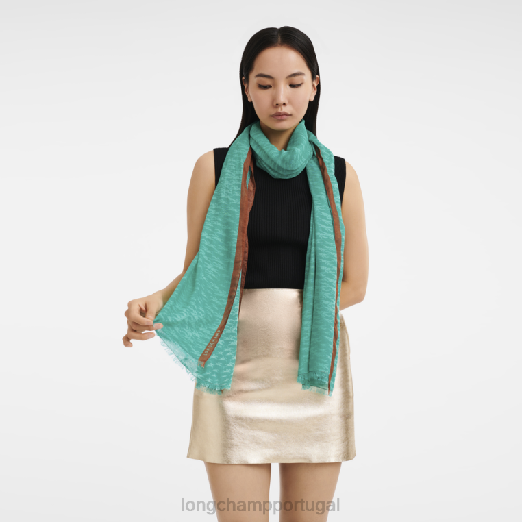 acessórios turquesa H88N972 estola coleção primavera/verão 2023 mulheres Longchamp