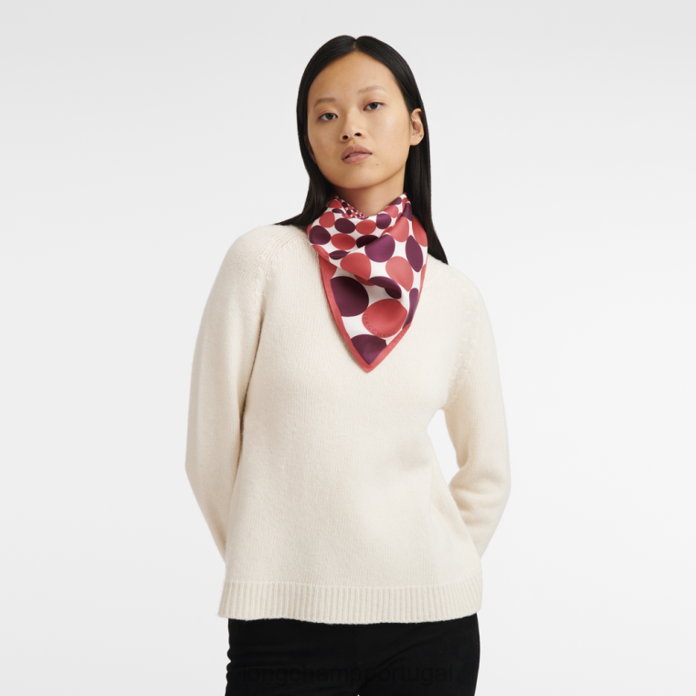 acessórios fúcsia H88N1035 lenço de seda coleção primavera/verão 2023 70 mulheres Longchamp