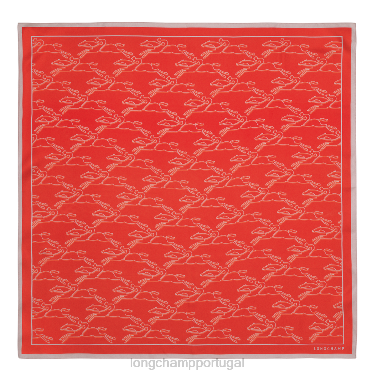 acessórios laranja H88N1030 lenço de seda coleção primavera/verão 2023 70 mulheres Longchamp