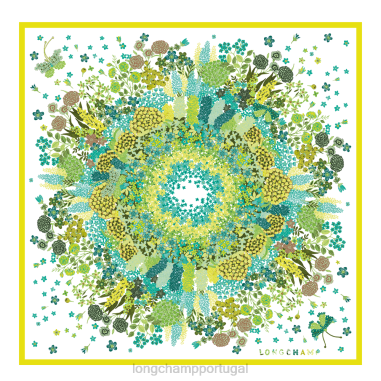 acessórios limão H88N1040 lenço de seda coleção primavera/verão 2023 90 mulheres Longchamp