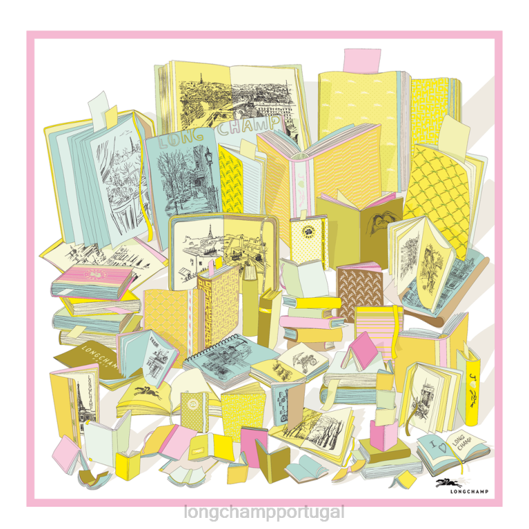 acessórios limão H88N1050 lenço de seda coleção primavera/verão 2023 90 mulheres Longchamp