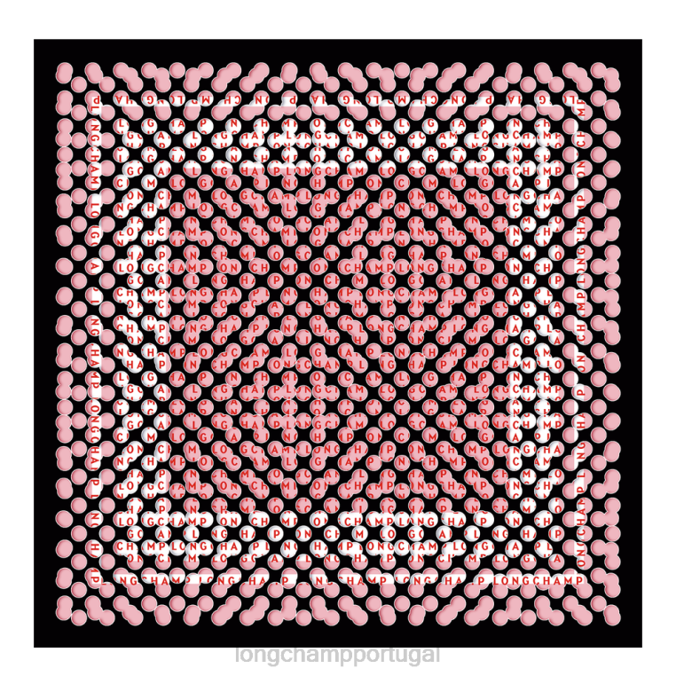 acessórios preto H88N1014 lenço de seda coleção primavera/verão 2023 50 mulheres Longchamp