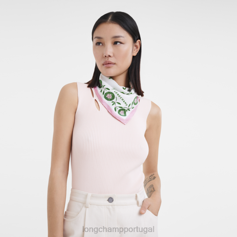 acessórios rosa H88N1018 lenço de seda coleção primavera/verão 2023 50 mulheres Longchamp