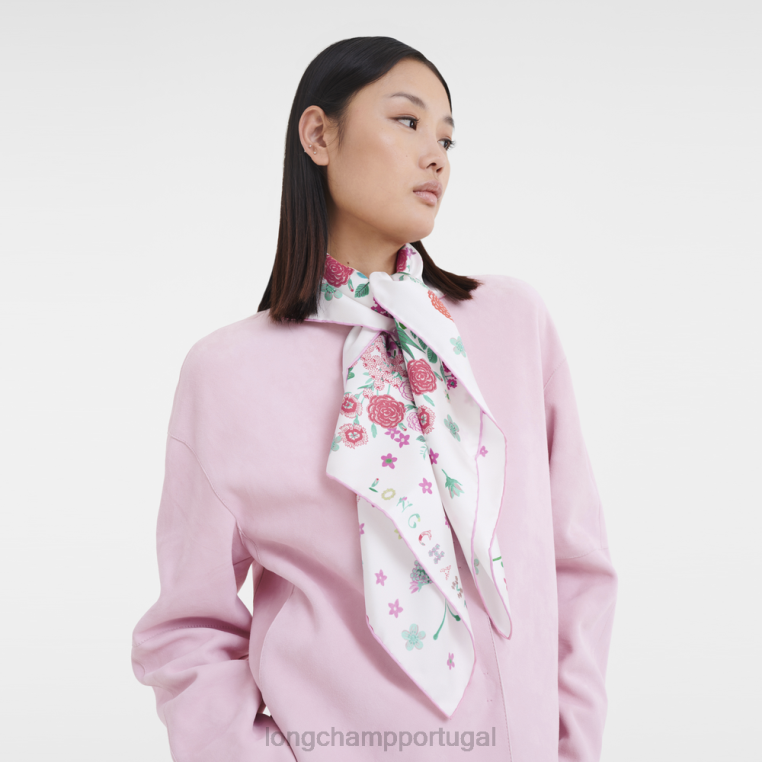 acessórios rosa H88N1039 lenço de seda coleção primavera/verão 2023 90 mulheres Longchamp
