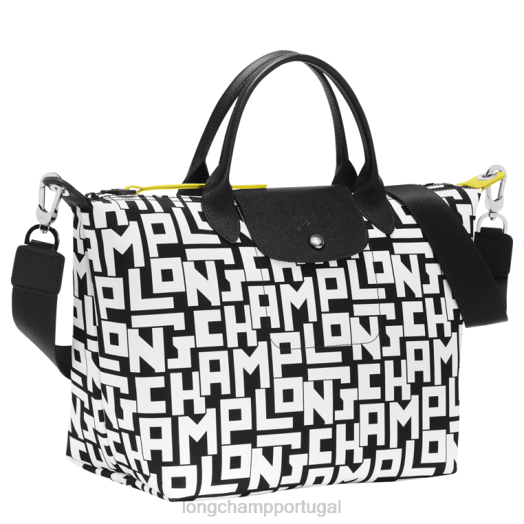 bolsas Preto branco H88N91 bolsa le pliage lgp mulheres Longchamp