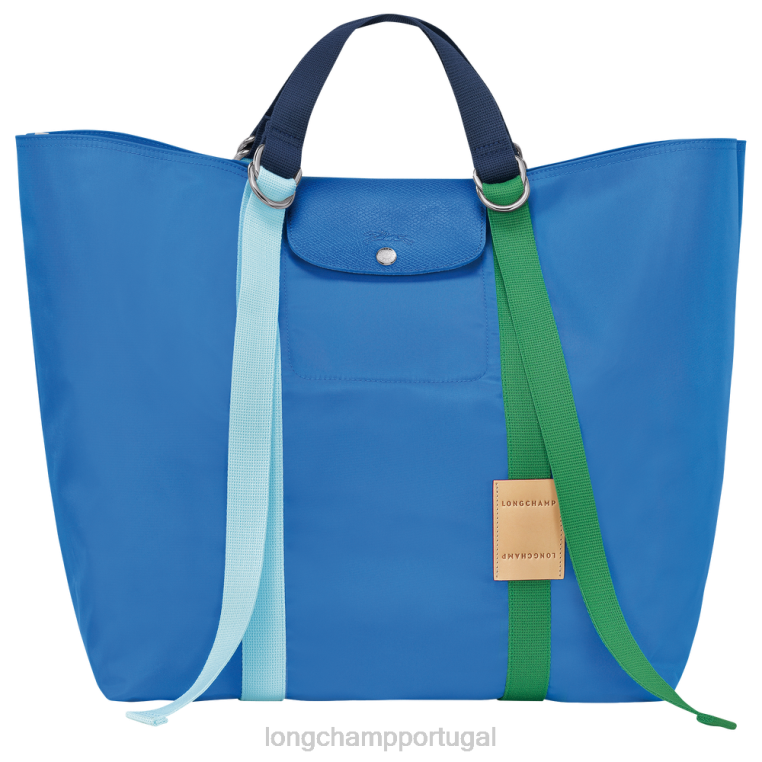 bolsas azul H88N55 bolsa tote le pliage replay mulheres Longchamp