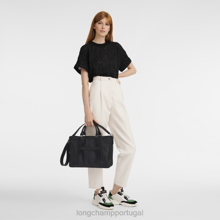 bolsas preto H88N181 bolsa 3d mulheres Longchamp