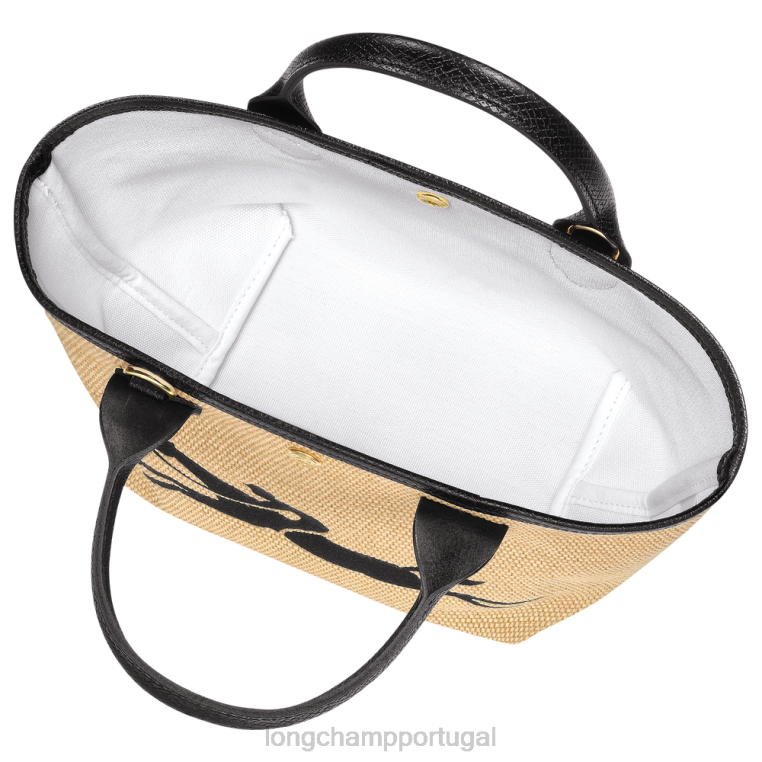 bolsas preto H88N28 bolsa cesta le panier pliage mulheres Longchamp